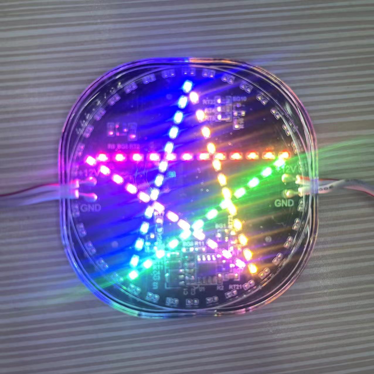 Motorcycle led light, 12V decorative light, color light, multi-mode flash, color light, new type of expression light Specification drawing