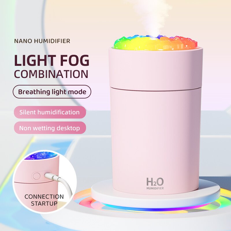 New product: Colorful ambient light, large spray humidifier, aroma Diffuser, office, car, bedroom aroma diffuser humidifier Specification image