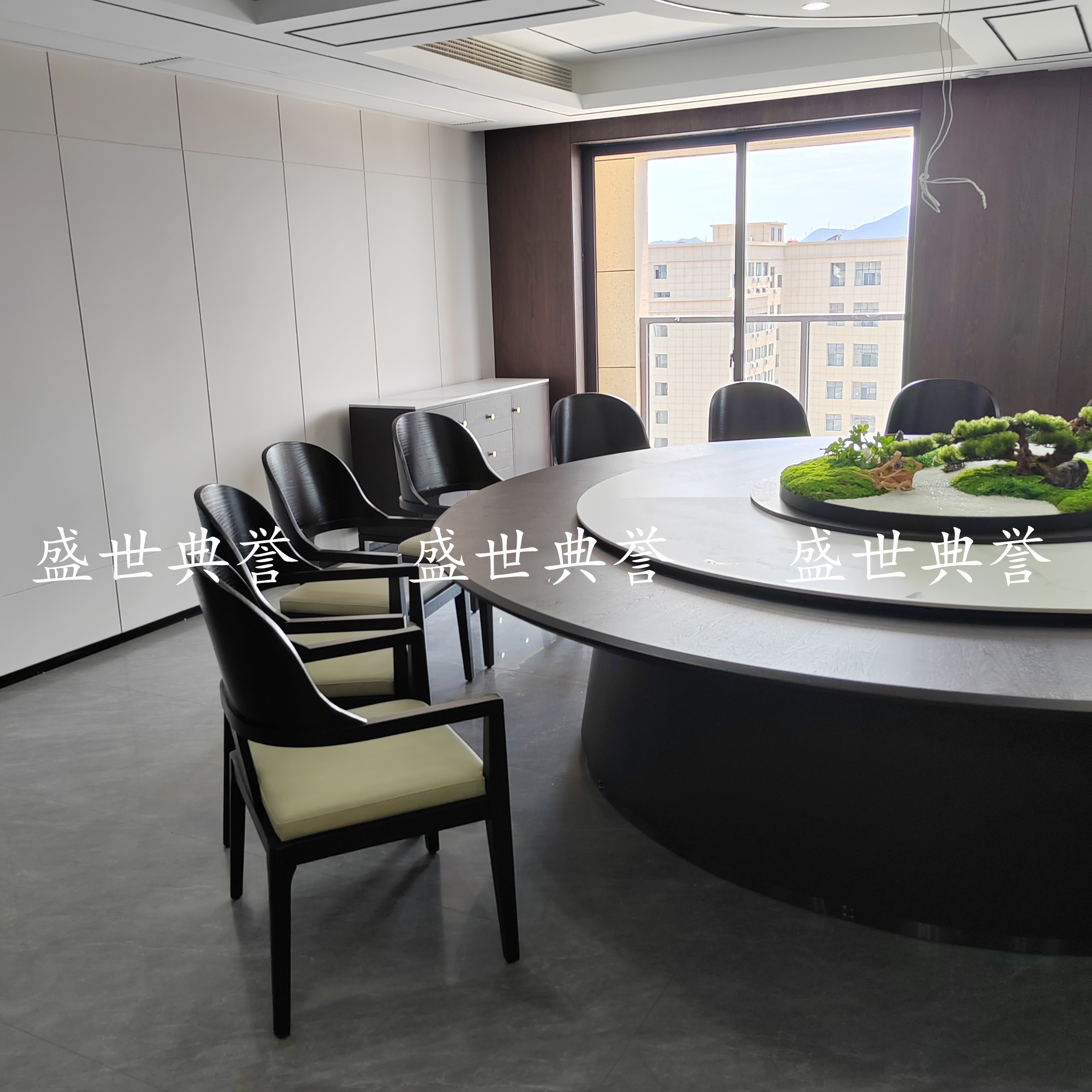 黄南国际酒店实木家具会所商务接待电动椅椅餐厅包厢新中式实木椅