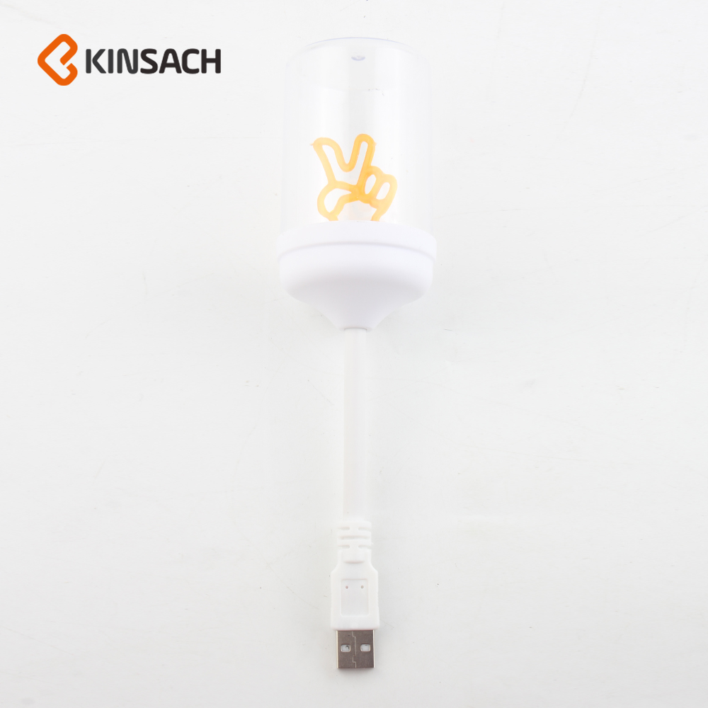 KINSACH Star Source USB Hose Direct Plug Night Light Victory Hand