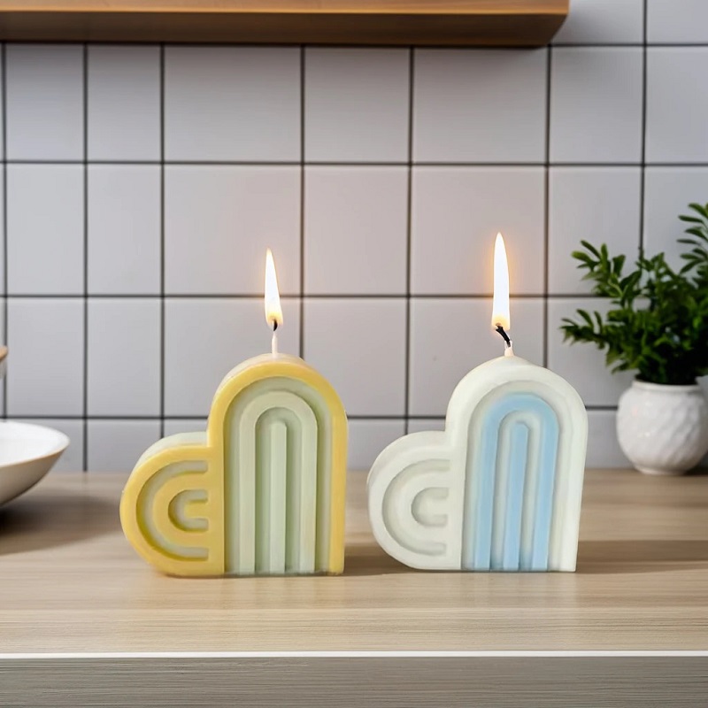Mother's day is valentine's day love scented candles set heart candle ins creative home place adorn suits Knot wedding scented candle candles, birthday candles candle fragrance scented candles Christmas candle is a sweet atmosphere Specification image