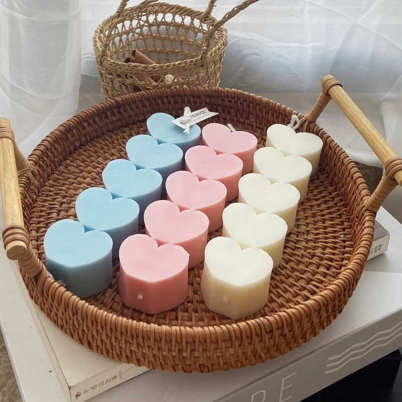 Heart-shaped sugar-coated haws scented candle INS Simple Home scented Candle Souvenir, Soybean scented candle ornament, Scented candle, Scented candle, Birthday candle, Christmas candle, scented candle, scented candle wax pic 7