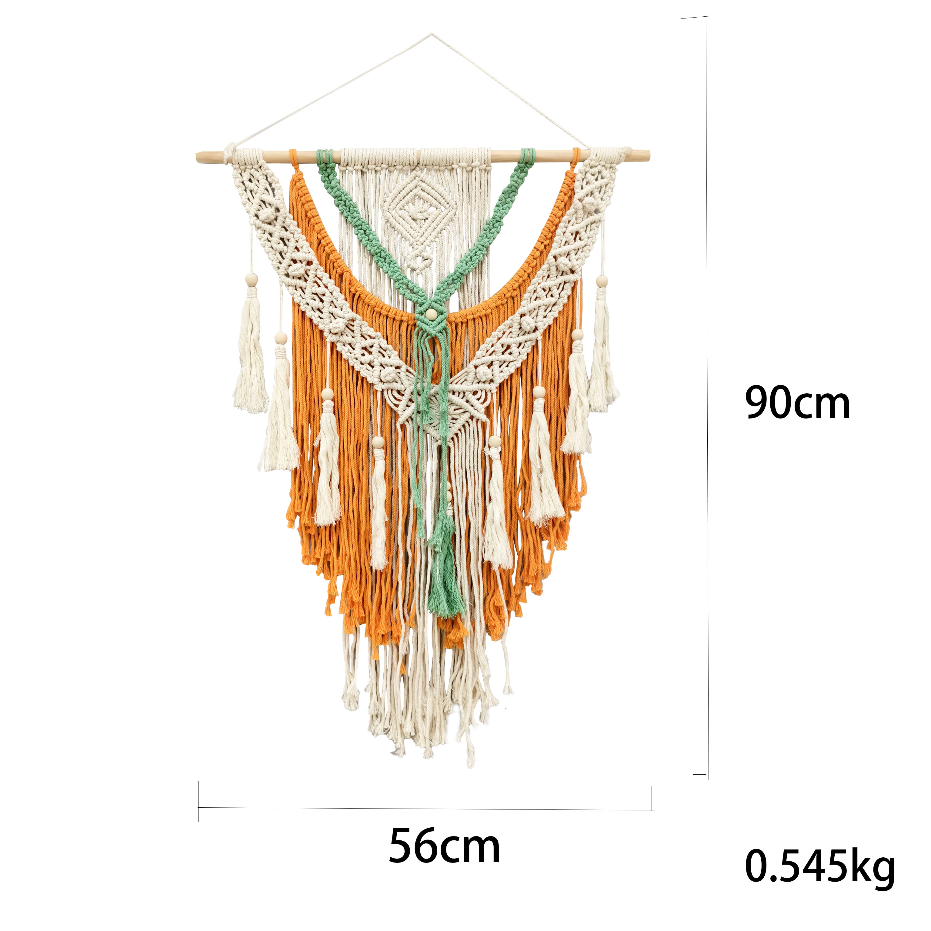 Cross-Border Bohemian Hand-Woven Tapestry Wall Decoration Living Room Porch Tassel Tapestry Hanging Decoration Wall Hanging Item Picture