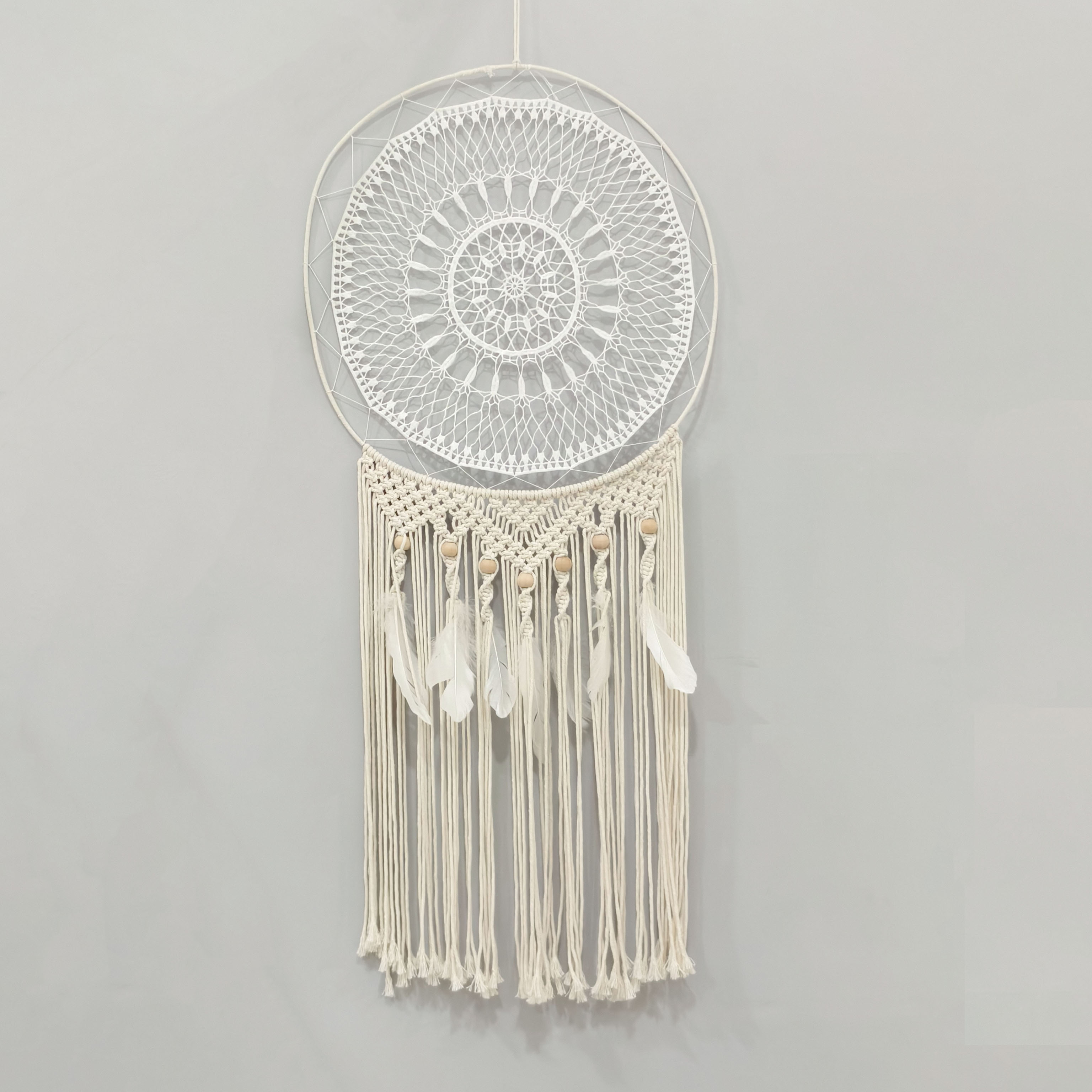 Indian 50 Cm Large Dreamcatcher Indoor Creative Hanging Decoration Wedding Wedding Dreamcatcher Home Decoration Hanging Decoration Specification drawing