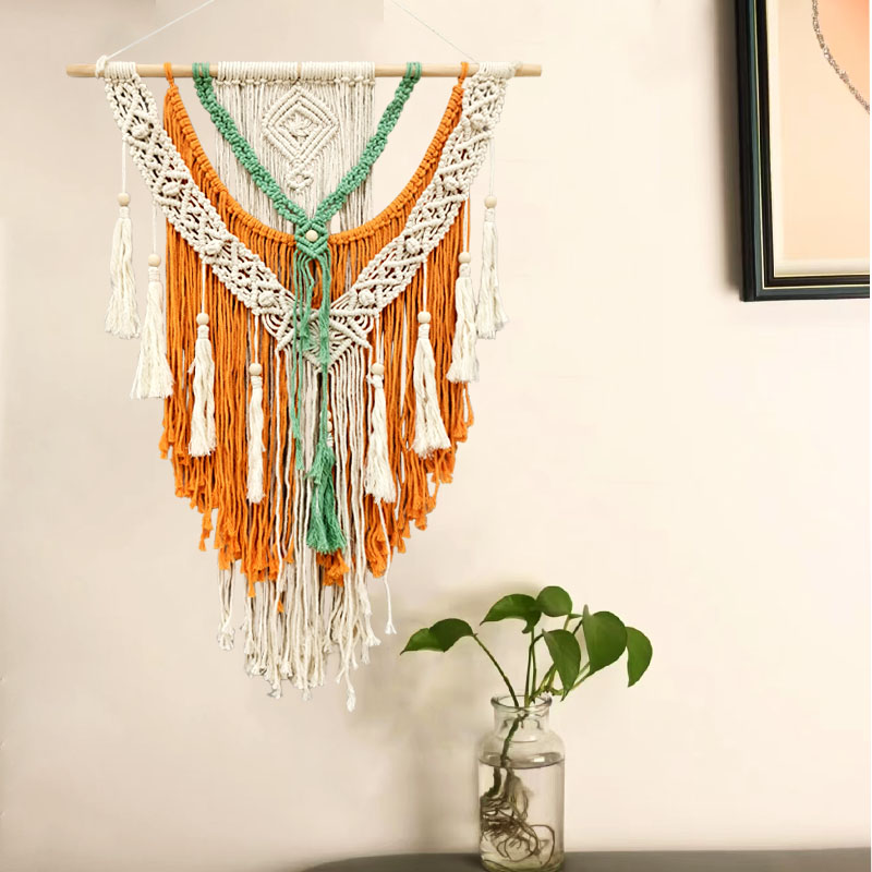 Cross-Border Bohemian Hand-Woven Tapestry Wall Decoration Living Room Porch Tassel Tapestry Hanging Decoration Wall Hanging