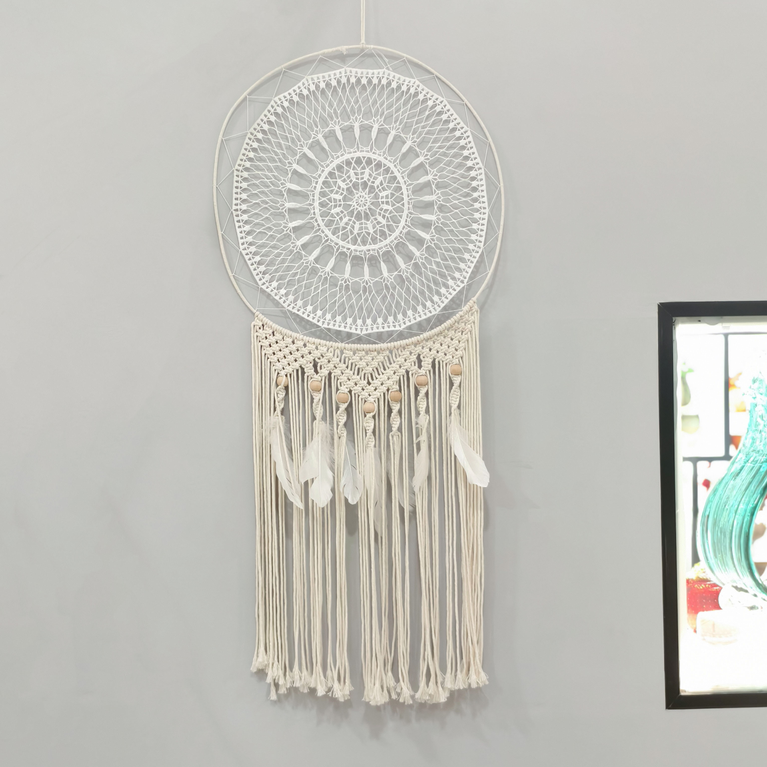 Indian 50 Cm Large Dreamcatcher Indoor Creative Hanging Decoration Wedding Wedding Dreamcatcher Home Decoration Hanging Decoration details Picture