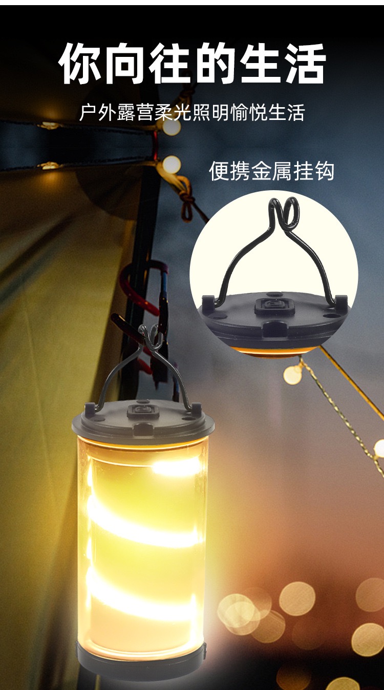 LED强光超亮手电筒USB充电家用应急灯户外远射钓鱼灯多功能便携战术探照灯白激光露营氛围灯户外应急手电筒详情4