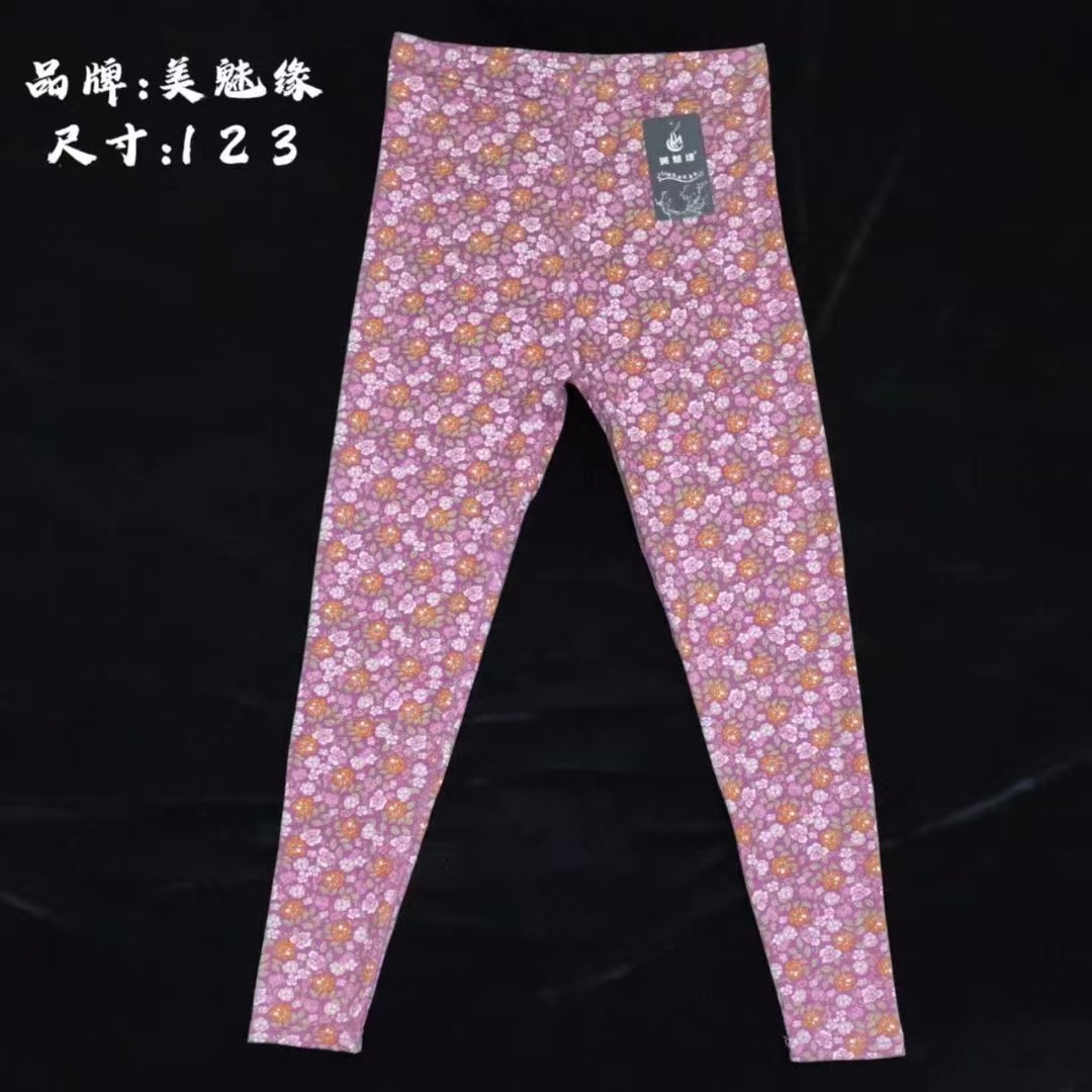 外贸热销款阳离子秋裤新款女裤2024新款女裤颜色多种尺寸齐全325634花裤新款裤子