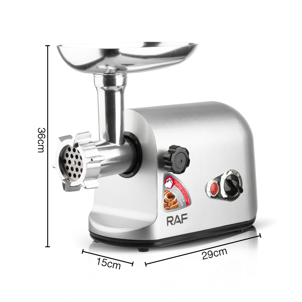 RAF desktop electric multi-functional meat grinder, commercial multi-functional meat grinder, automatic sausage stuffing machine for mutton and sausages Item Picture