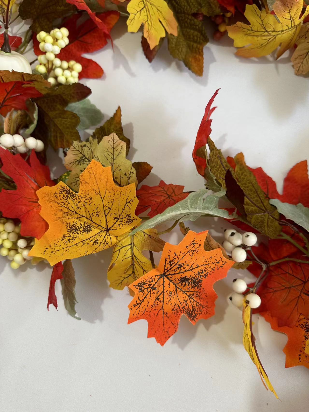 仿真玫瑰花藤/粉色假树叶/仿真藤条/枫叶藤条/多肉仿真花产品图