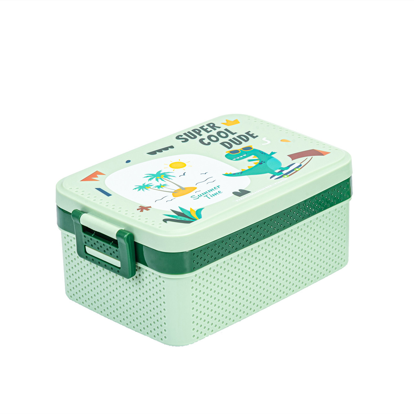 J35-A326 1L Cartoon Lunch Box, snack box, bento box, Sandwich, nutritious fat-reducing lunch box, Double layer Item Picture