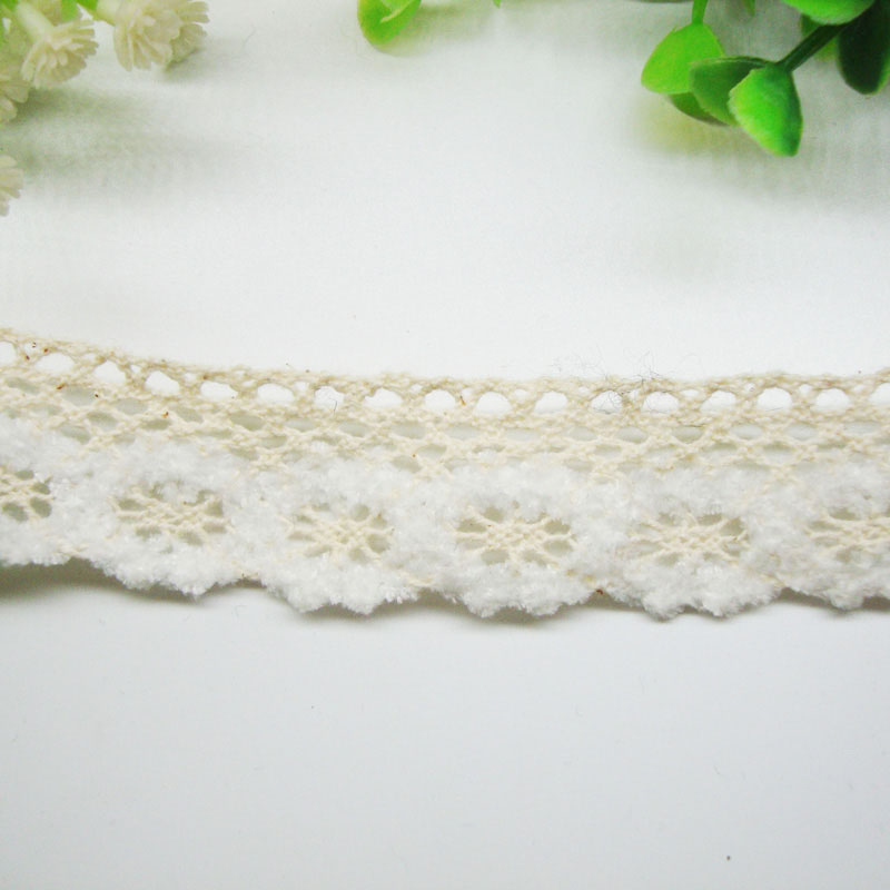 Manufacturer's straight hair wheels, two-color cotton thread lace curtains, collars, cuffs, home textiles, clothing, skirts, hair accessories, hats, and accessories
