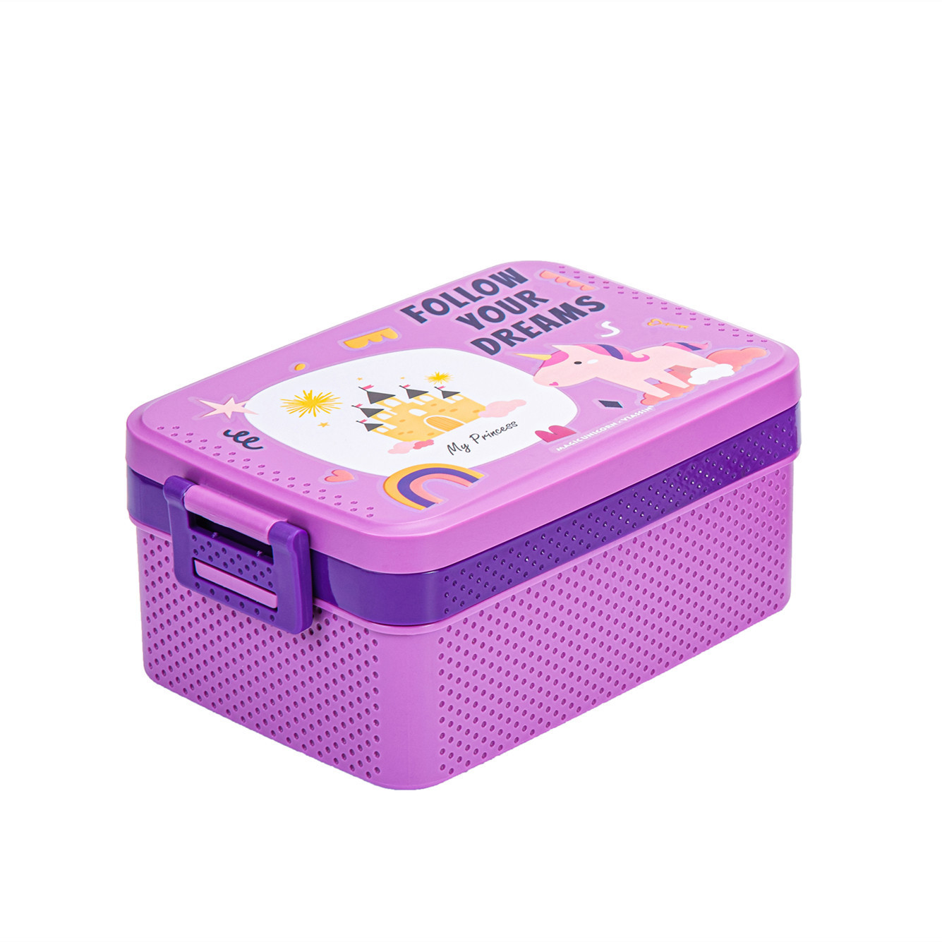 J35-A326 1L Cartoon Lunch Box, snack box, bento box, Sandwich, nutritious fat-reducing lunch box, Double layer