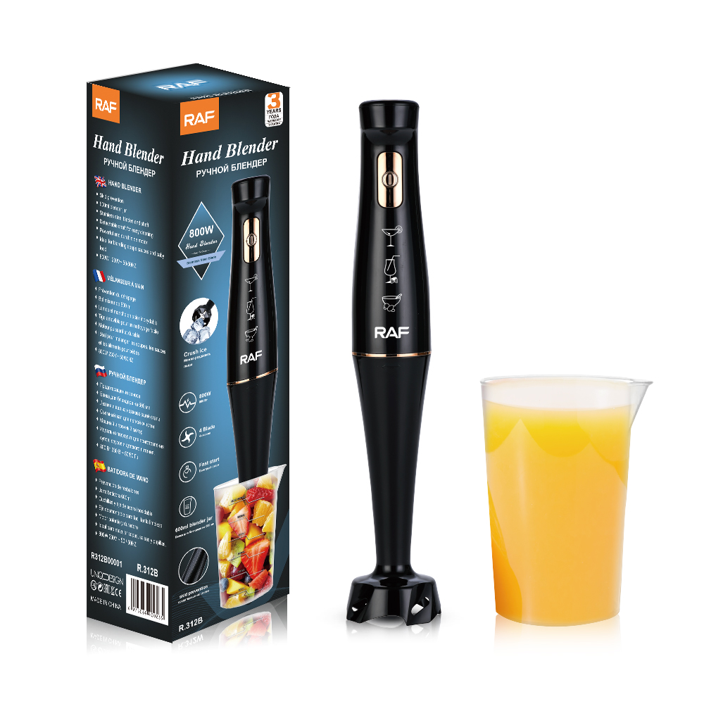 RAF European standard handheld blender, electric mixing stick, home multi-functional complementary food machine, cooking stick, single stick with cup Application Scenario