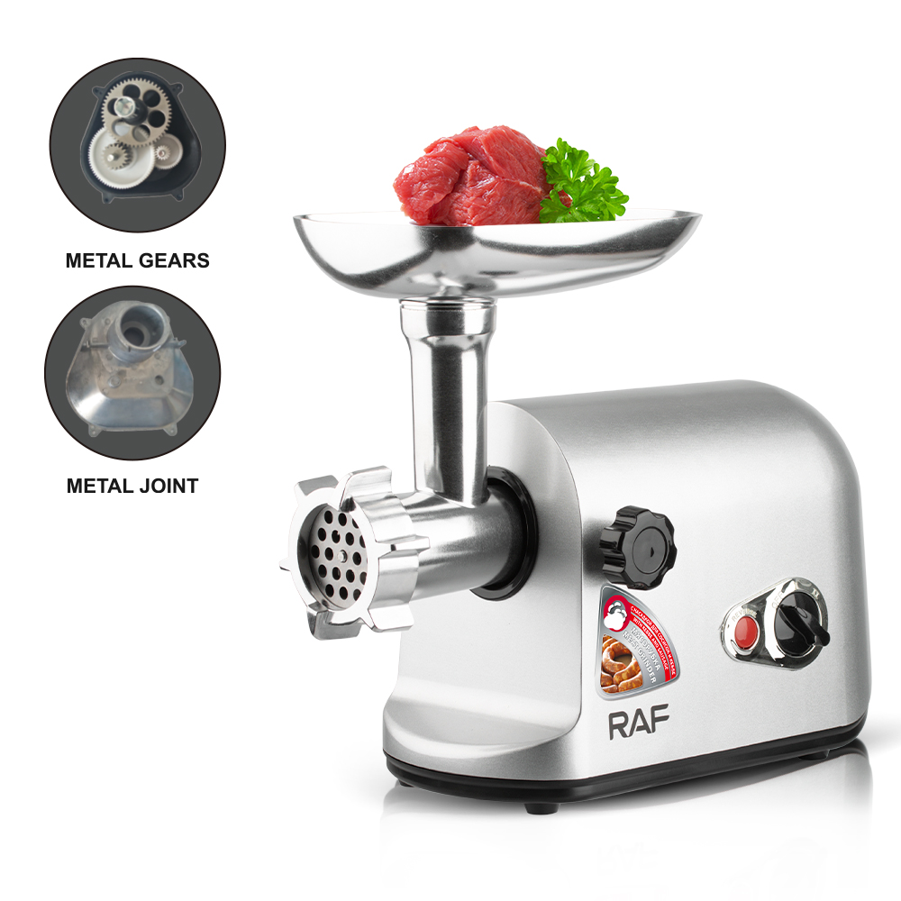 RAF desktop electric multi-functional meat grinder, commercial multi-functional meat grinder, automatic sausage stuffing machine for mutton and sausages Specification image
