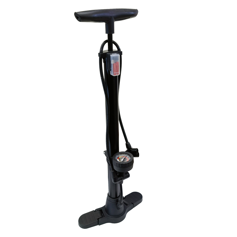 231205 floor-standing air pump with pressure gauge, floor-standing air pump for basketball toys, air pump for bicycles, air pump for cars and bicycles, portable