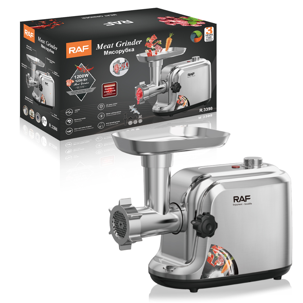 RAF European standard meat grinder, household electric cross-border multi-functional stainless steel sausage stuffing machine, meat mincing machine details Picture