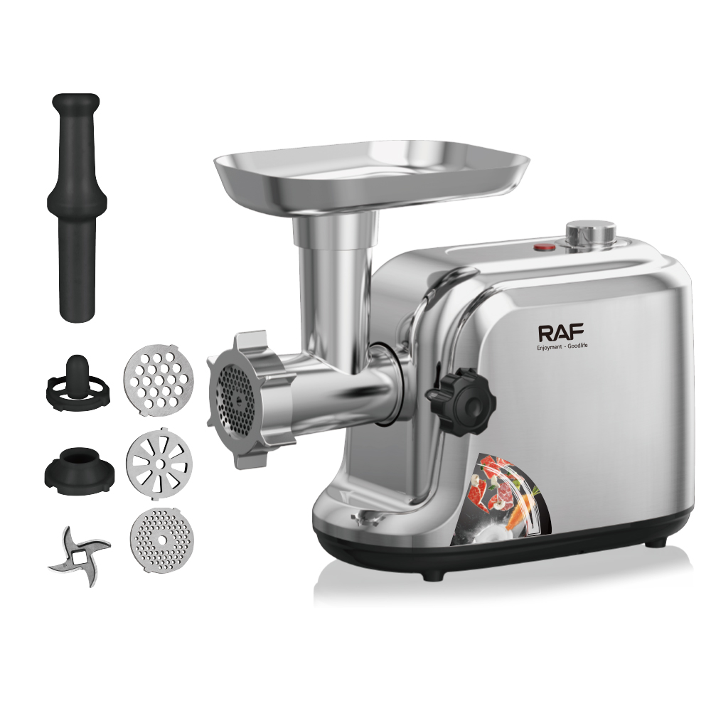 RAF European standard meat grinder, household electric cross-border multi-functional stainless steel sausage stuffing machine, meat mincing machine Specification image