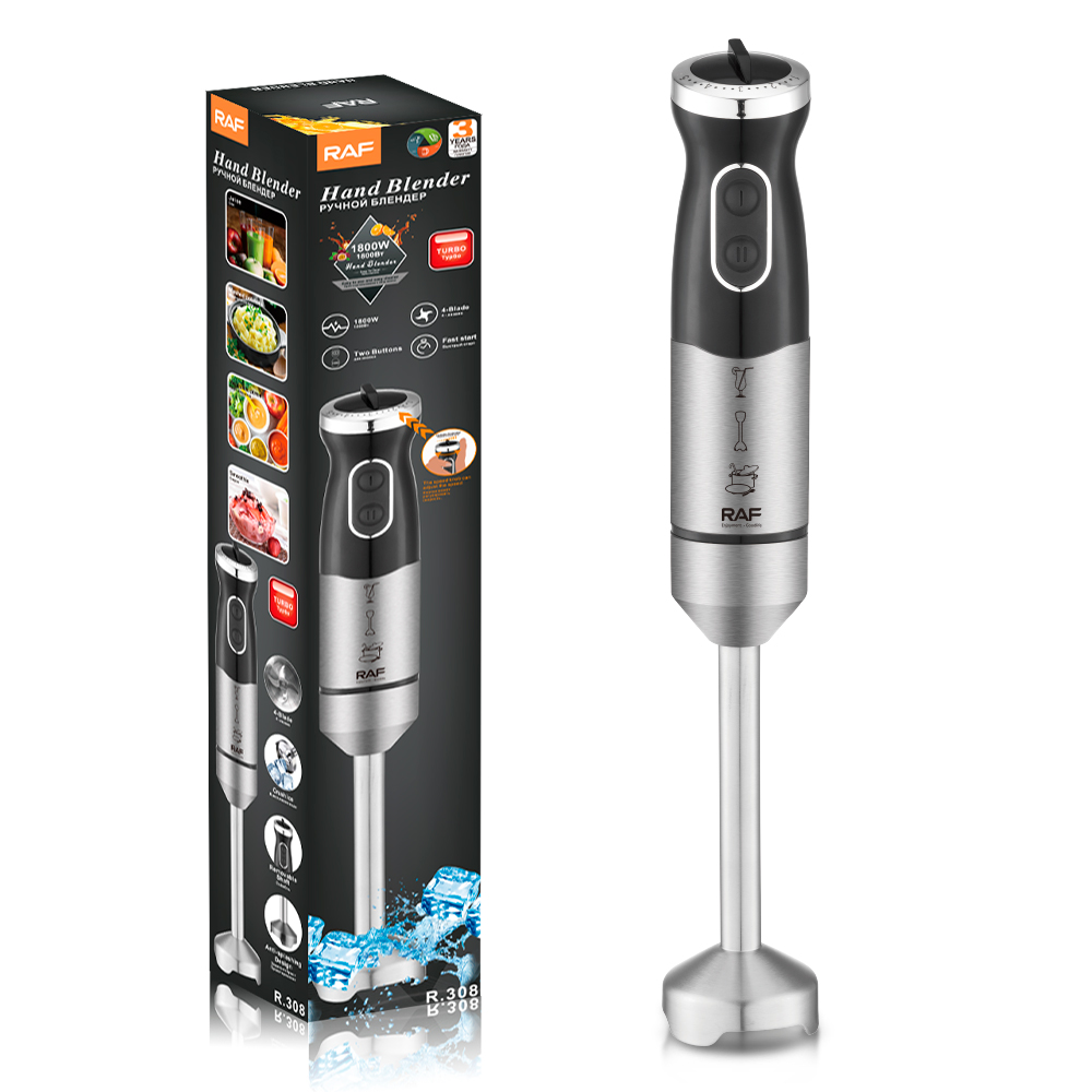 RAF European standard cross-border portable household kitchen blender, handheld electric stainless steel cooking stick blender details Picture
