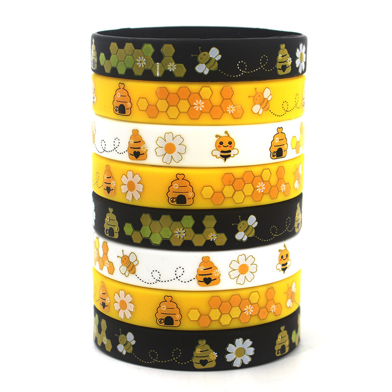 硅胶手环/夜光手环/篮球手环/手环/啪啪圈白底实物图