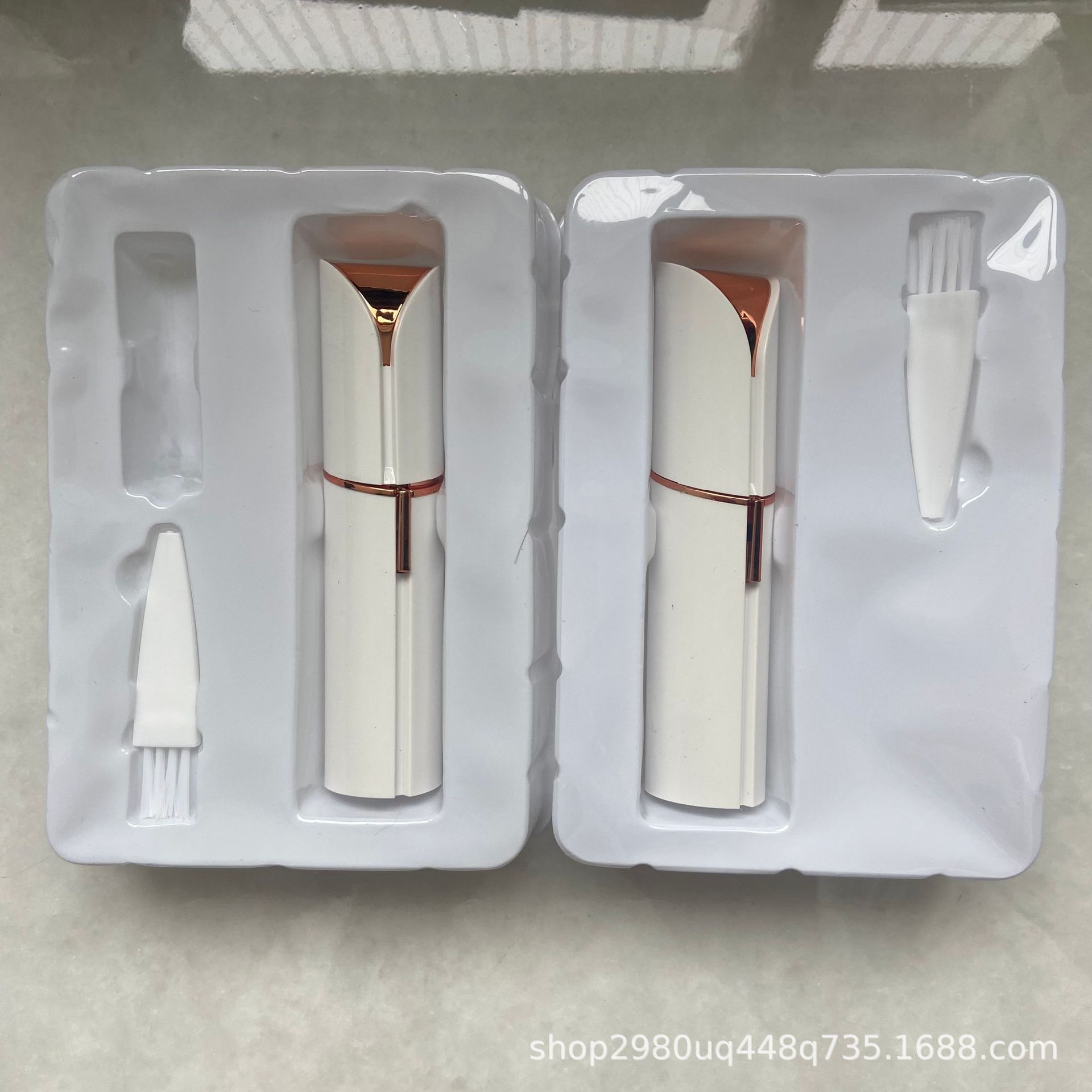 Lipstick hair remover, electric hair remover, USB charging mini facial eyebrow trimmer, cross-border women's hair removal device, shaving Item Picture