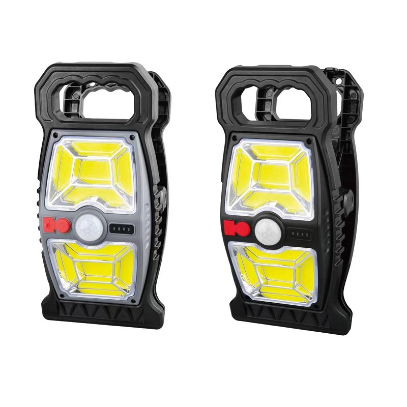 户外太阳能充电壁灯家用太阳能庭院灯人体感应灯夜晚露营氛围灯多功能夹子灯庭院壁灯楼道照明灯钨丝氛围灯户外庭院景观壁灯