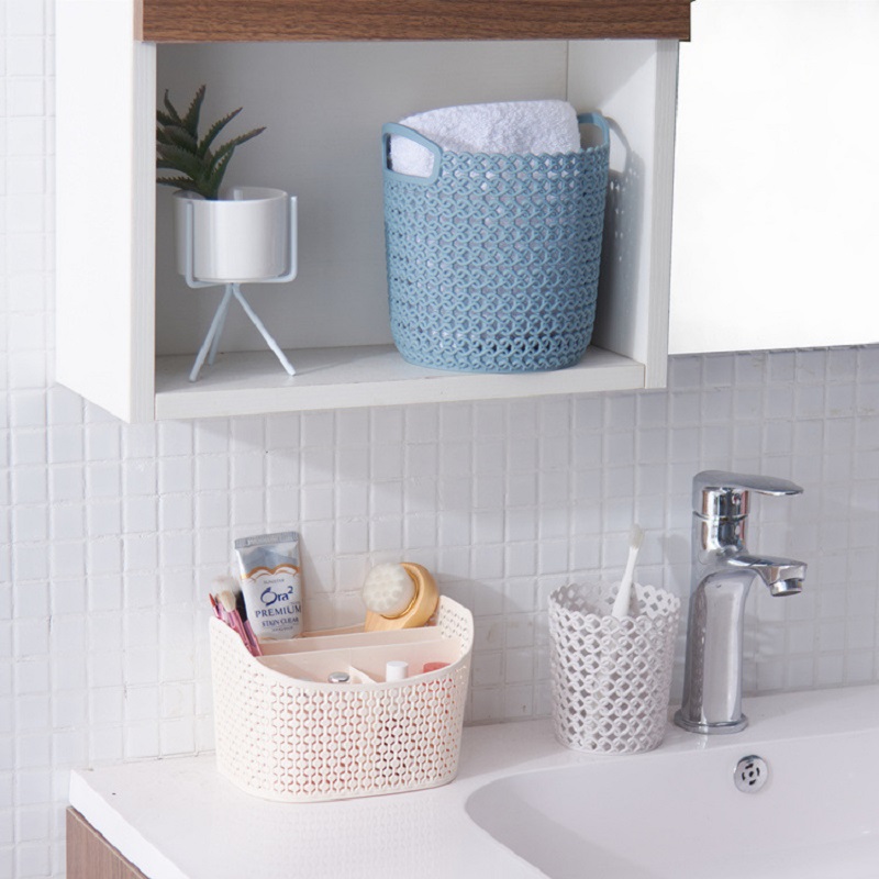 Girls' makeup brush holder, desktop storage rack, multi-functional creative mobile phone stand, pen holder, office desk organization and storage box Item Picture