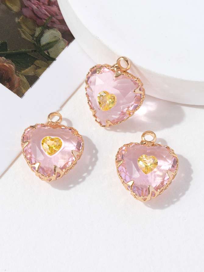 DIY吊坠，手工铜包边，适用于耳环项链手链脚链等细节图