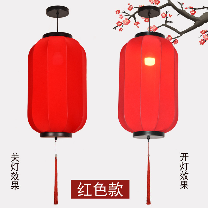 Lanterns, chandeliers, new Chinese-style fabric restaurants, hot pot restaurants, a series of outdoor Chinese-style lamps, antique lamps, decorative cultural and creative products detail image 5