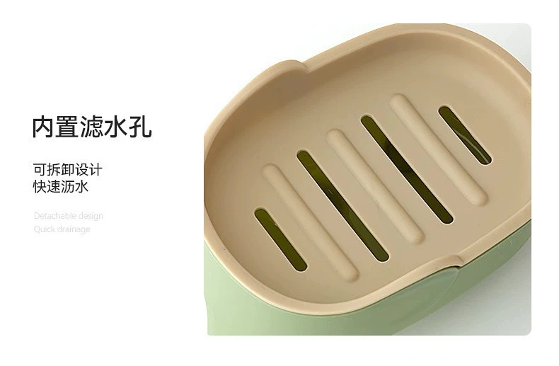H72- Elephant Soap Box, Home Cute Soap, Internet Celebrity, Dormitory bathroom, Double-layer Soap Box, Soap box, Draining kitchen detail image 12