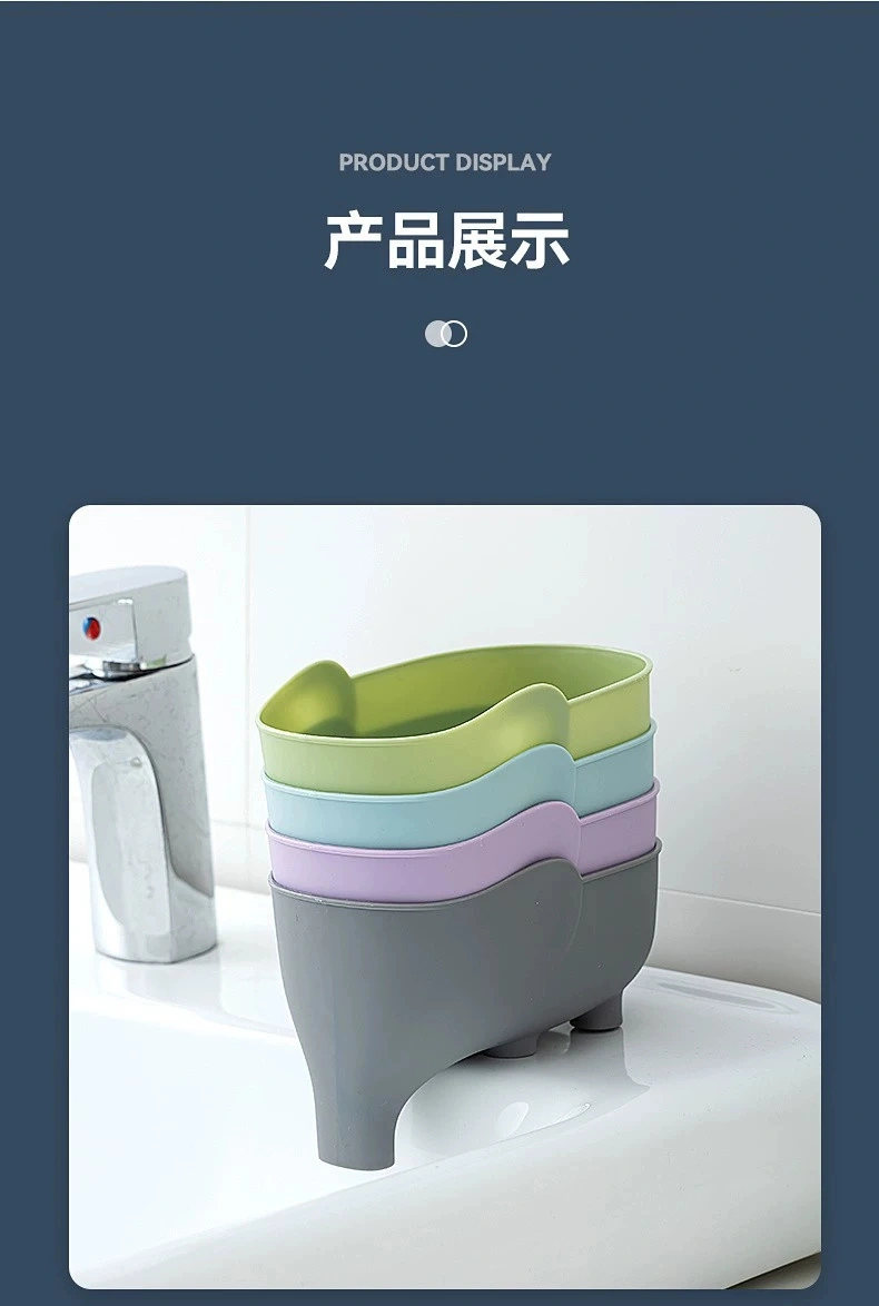 H72- Elephant Soap Box, Home Cute Soap, Internet Celebrity, Dormitory bathroom, Double-layer Soap Box, Soap box, Draining kitchen detail image 9