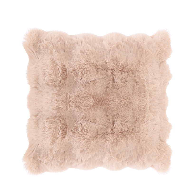 撸猫感奶油纯色ins风单面毛绒抱枕、抱枕套详情6