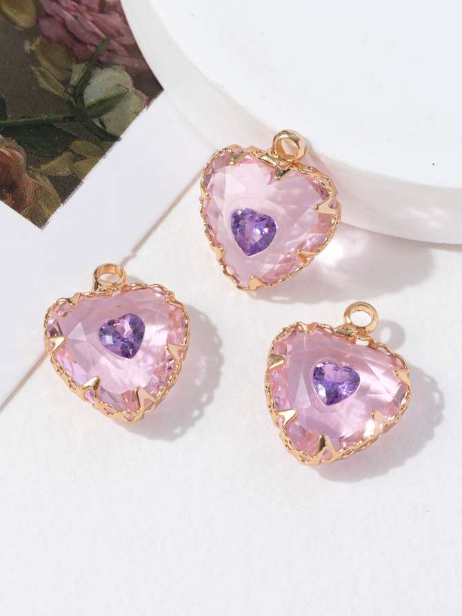 DIY吊坠，手工铜包边，适用于耳环项链手链脚链等产品图