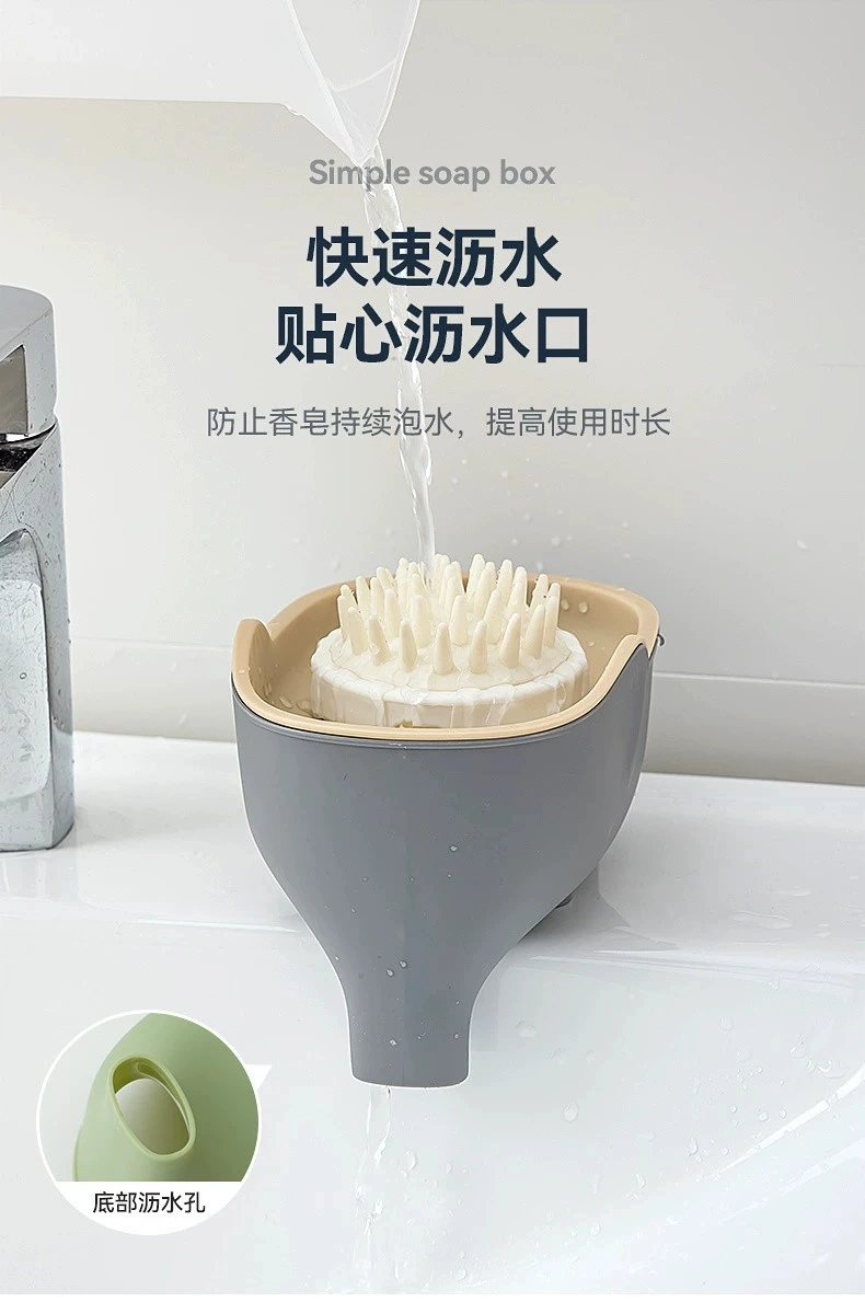 H72- Elephant Soap Box, Home Cute Soap, Internet Celebrity, Dormitory bathroom, Double-layer Soap Box, Soap box, Draining kitchen detail image 3
