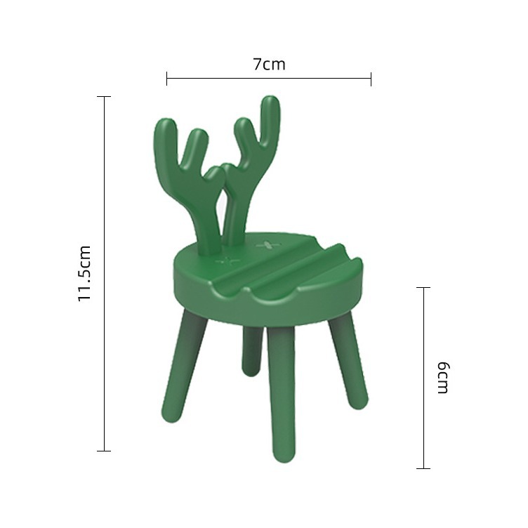 H72-鹿角支架抖音创意手机壳架椅子爆款桌面支架手机座促销地推细节图
