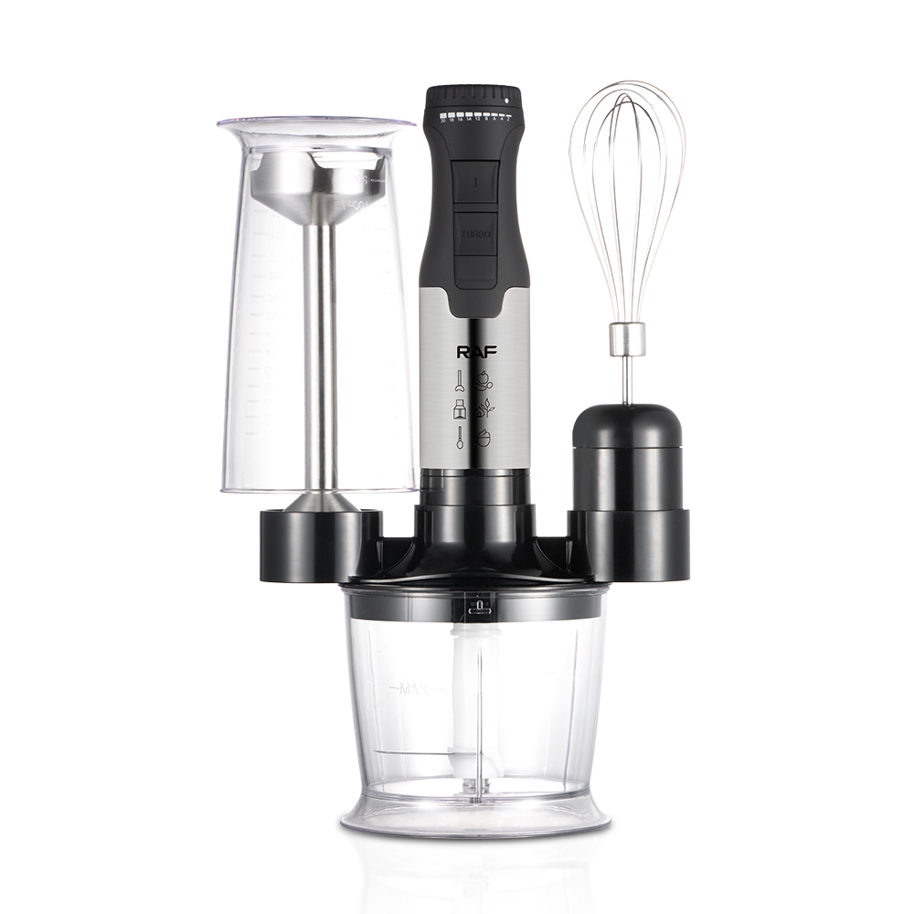 RAF European standard cross-border cooking stick, four-in-one electric cooking device, juicing, mincing meat, beating eggs, kitchen handheld wired R.3012 Specification image