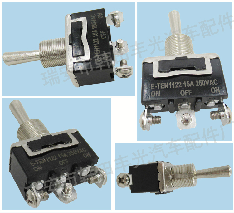 Factory direct sales of electric tricycles, automobiles, electric vehicles, buttons, bakelite, silver contacts, button switches, ON-OFF-ON, KN3C-103, E-TEN, 1122, black pic 5