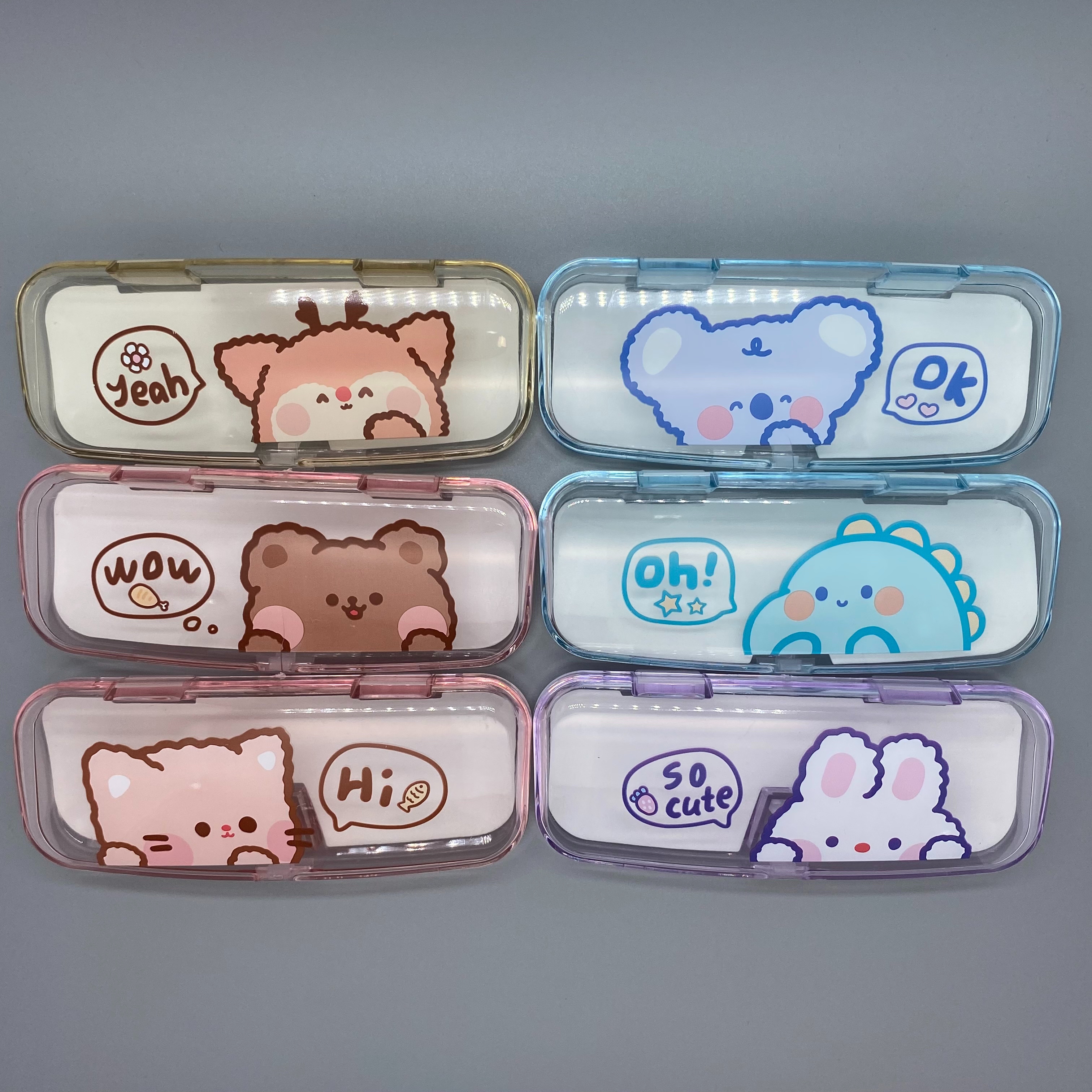 Cartoon optical glasses, plastic glasses case for children and students with myopia