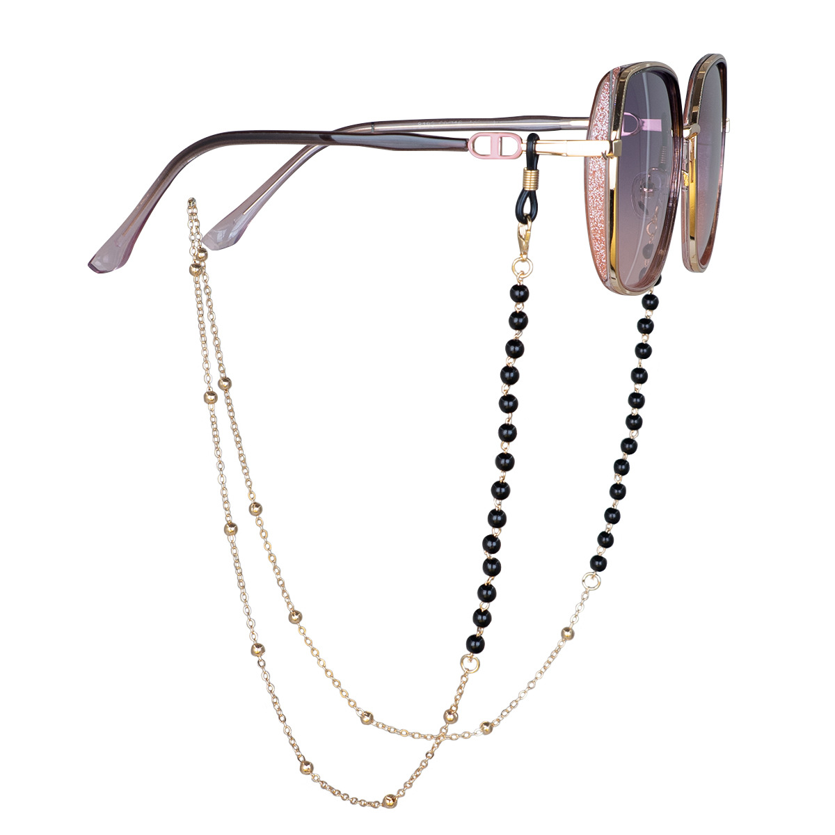 光学架/近视架眼镜挂链珍珠吊坠/墨镜链子洛丽塔太阳镜挂脖金属链条/老花镜眼镜链 详情图3