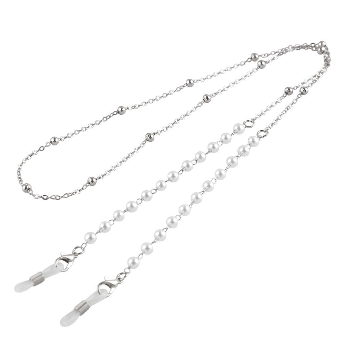 光学架/近视架眼镜挂链珍珠吊坠/墨镜链子洛丽塔太阳镜挂脖金属链条/老花镜眼镜链 详情图8