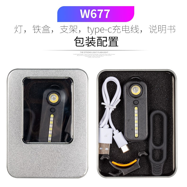 W676 multi-functional bike light, USB charging, bicycle taillight, bicycle safety warning light, pen holder, running light, cycling equipment pic 12