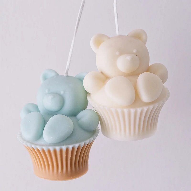 Cupcake bear candles, wedding banquet souvenirs, Valentine's Day gifts, birthday gifts, shaped decorations, scented candles, birthday candles, scented candles, scented candles, Christmas candles, scented craft candles, candle fragrances pic 10