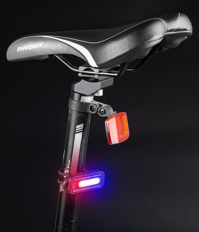 W676 multi-functional bike light, USB charging, bicycle taillight, bicycle safety warning light, pen holder, running light, cycling equipment pic 17