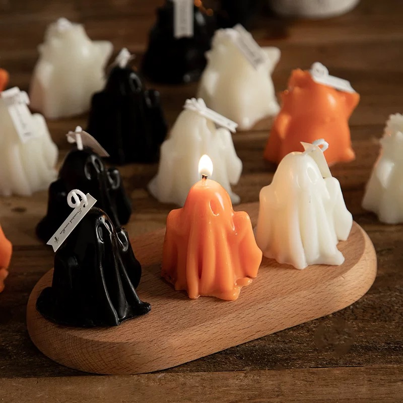 Halloween ghost scented candles, wedding banquet souvenirs, Valentine's Day gifts, birthday gifts, shaped ornaments, candles, birthday candles, scented candles, scented candles, scented candles, Christmas candles, scented craft candles, scented candles, scented wax Item Picture