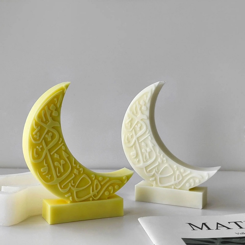 Muslim Standing Moon Scented Candle, Wedding Banquet Souvenir, Valentine's Day Gift, Birthday Gift, shaped candle, birthday candle, scented candle, Scented candle, scented Christmas candle, scented craft candle, scented candle wax Specification image