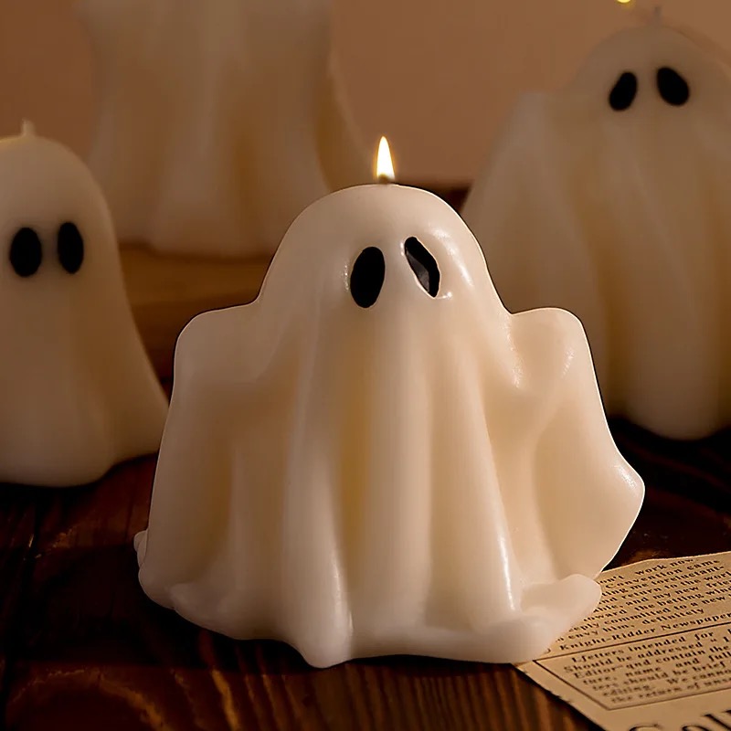 Halloween ghost scented candles, wedding banquet souvenirs, Valentine's Day gifts, birthday gifts, shaped ornaments, candles, birthday candles, scented candles, scented candles, scented candles, Christmas candles, scented craft candles, scented candles, scented wax