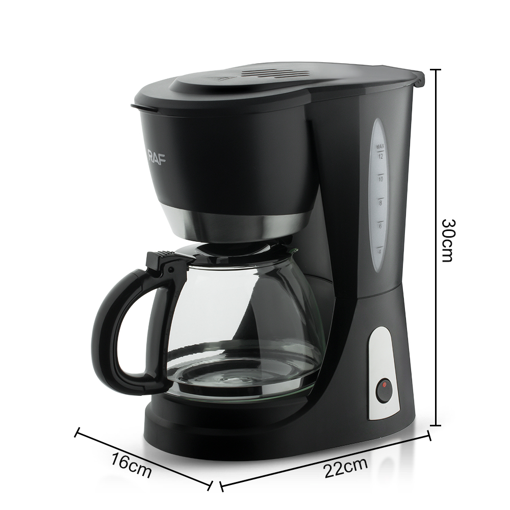 RAF European standard cross-border household coffee machine, fully automatic small American drip coffee pot, kitchen appliances Specification image