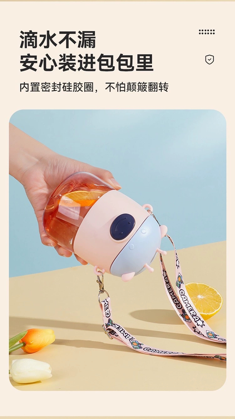 L54-LX5538 Cute little deer creative straw cup, high appearance level, summer water bottle, student water cup, anti-drop and heat-resistant detail image 10