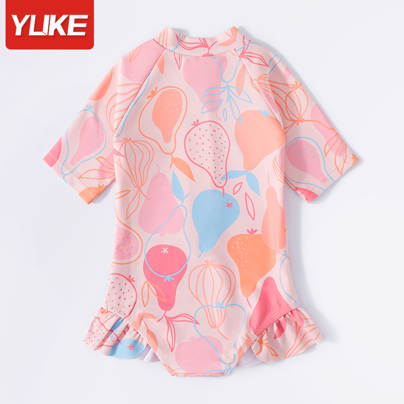 Children's swimsuits 2024: Girls, princesses, babies, one-piece sun protection swimsuits, new children's skirts, quick-drying swimsuits Specification image