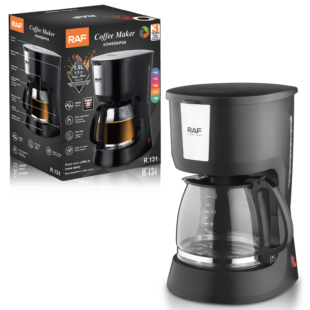 RAF euro gauge goteo máquina de café hogar automático integrado pequeña máquina de café oficina dormitorio mocha pot pic 4